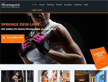 Tablet Screenshot of fitnesspark.net